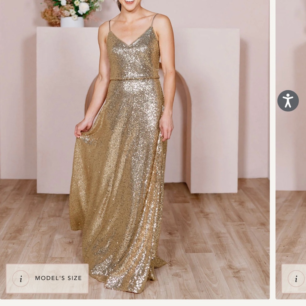 Gold sequin revelry Hazel dress size 22